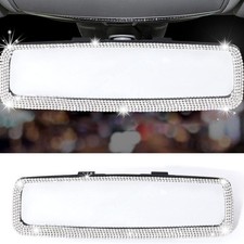Bling Car Rearview Mirror, Decorations Rear View Mirror with HD Glass, Interior