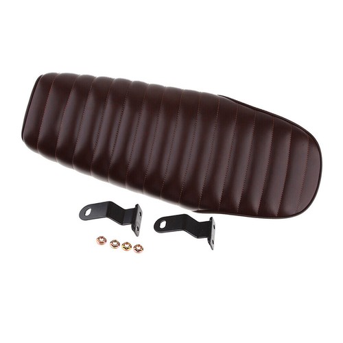 Seat Cushion Brown Cafe Racer Motor Pad Universal High quality - Picture 6 of 11
