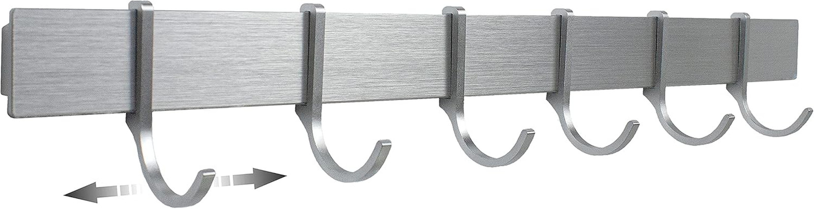 Barra Portautensili Cucina Design Amburgo | 40cm Alluminio Anodizzato