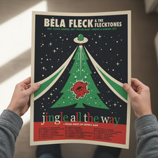 Bela Fleck Jingle All The Way Tour &ndash; Dec 2025 Holiday Concert Poster