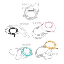 Air Tube Earbuds Ergonomic Radiation Free Noise Reduction Portable Binaural