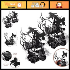 4 Pcs Halloween Hair Clips - Ghost, Gothic, Zombie Skull Barrettes for Costumes