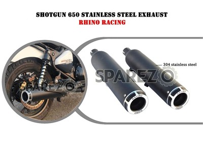 Für Royal Enfield Shotgun 650 Rhino Racing SG-V2 schwarz Auspuff Endtopf