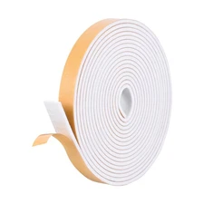 Kikerike Self Adhesive Foam Tape Weatherstrip 1/2in x 1/8in x 26Ft High Densi...