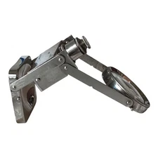 RARE Antique 1895 Eckels Folding Illuminated Magnifier NickelPlated Optical Tool