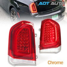 For Chrysler 300 2015-2023 Chrome Full Led Tail Lights Brake Lamps Left Right For Chrysler 300 2015-2023 Chrome Full Led Tail Lights Brake Lamps Left Right