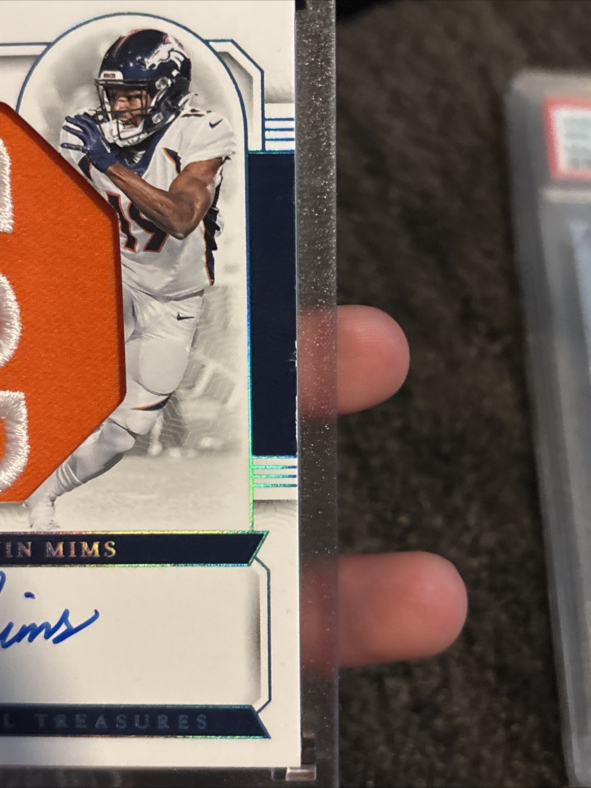 2023 Panini National Treasures - Rookie Material Signatures Marvin Mims #21 1/1 view 7