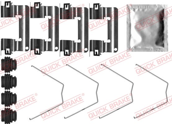 Fits QUICK BRAKE QB109-0065 Accessory Kit, disc brake pad QB109-0065 Brake pad - Image 3
