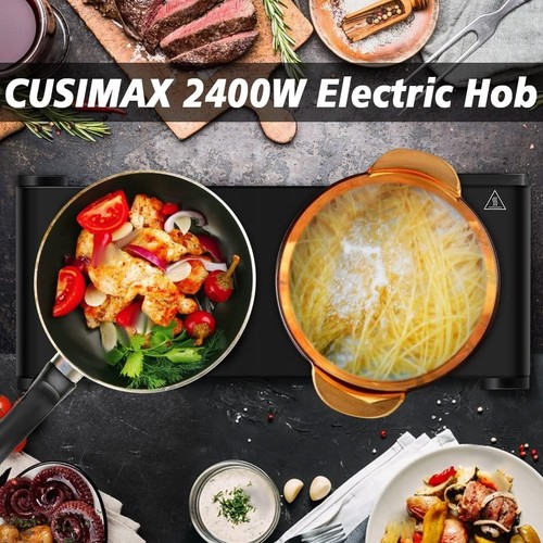 Double Hot Plate CUSIMAX Electric Burner 2500W Portable Electric Hob Hot Plate - Picture 7 of 7