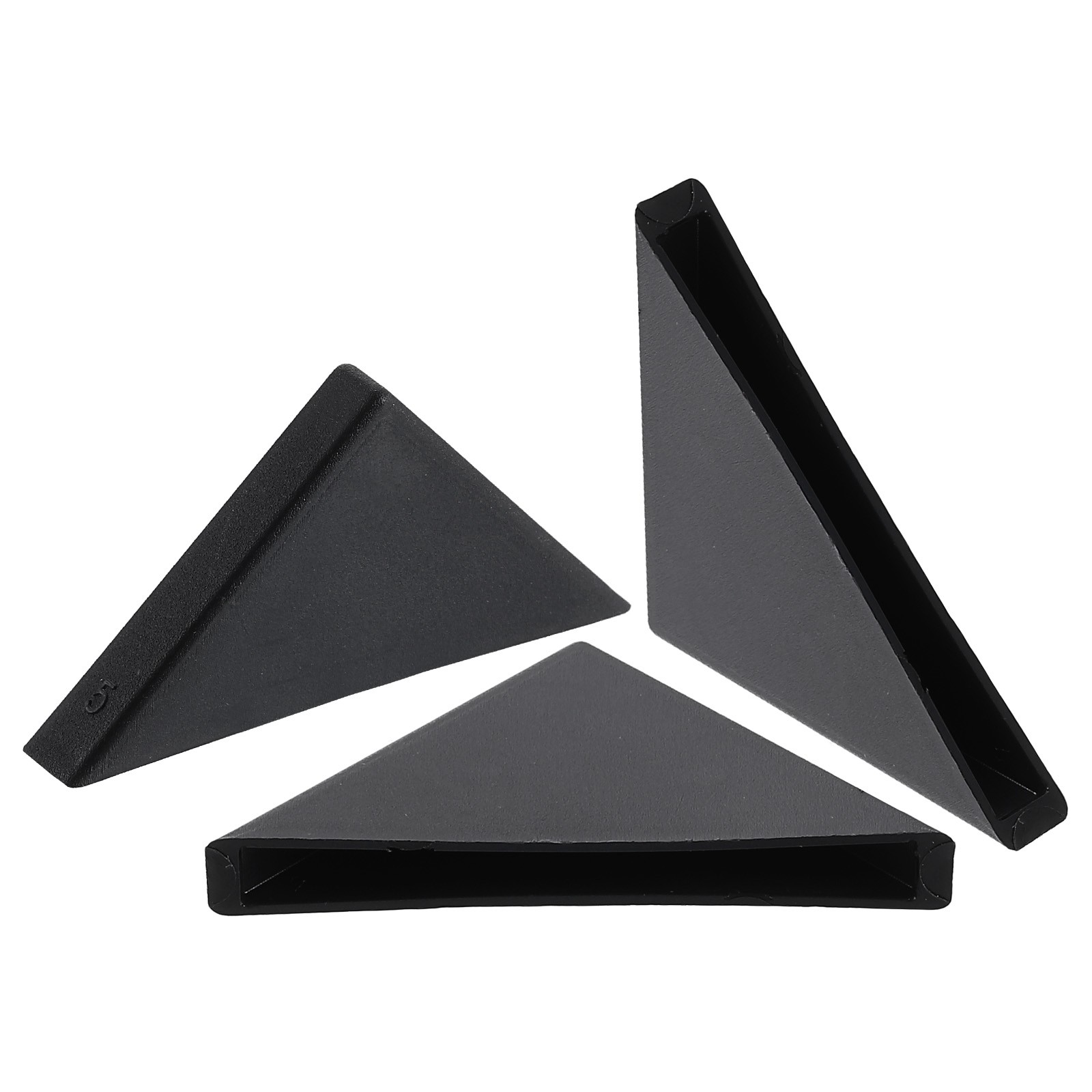 80Pcs Corner Protectors 5x50mm Plastic Right Angle Corner Guards Cushion Black
