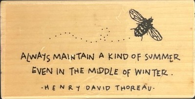 Uptown Dawn Houser Thoreau Always Maintain A Kind Of Summer Rubber Stamp