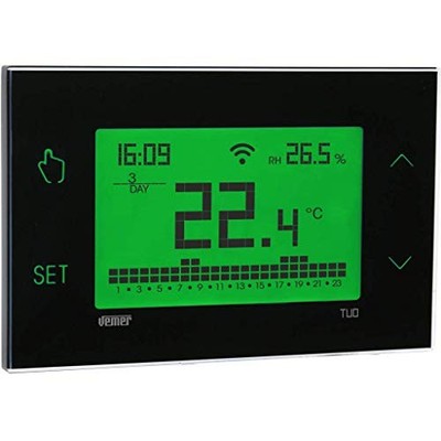 VEMER TUO WIFI VE772100 WLAN Raumthermostat 230V Touchscreen schwarz