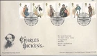 GB QEII 2012 Charles Dickens First Day Cover Tallents House Postmark