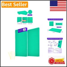 2 Pack 48" x 24" Self-Adhesive Acoustic Foam Panels for Superior Soundproofing