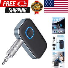 Bluetooth AUX Adapter for Car, Noise Reduction Bluetooth Receiver for Music/H...