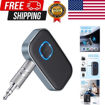 Bluetooth AUX Adapter for Car, Noise Reduction Bluetooth Receiver for Music/H...