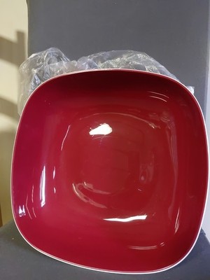 Tupperware - Allegra quadratisch 2,5l - weinrot/weiß  **neu**