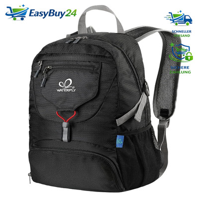 WATERFLY Faltbarer 20L Rucksack Ultraleicht Wandern Trekking Outdoor