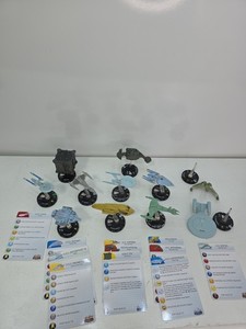 Lot of 11 STAR TREK  Heroclix Ships WizKids Uss Enterprises Scout 225 & More 
