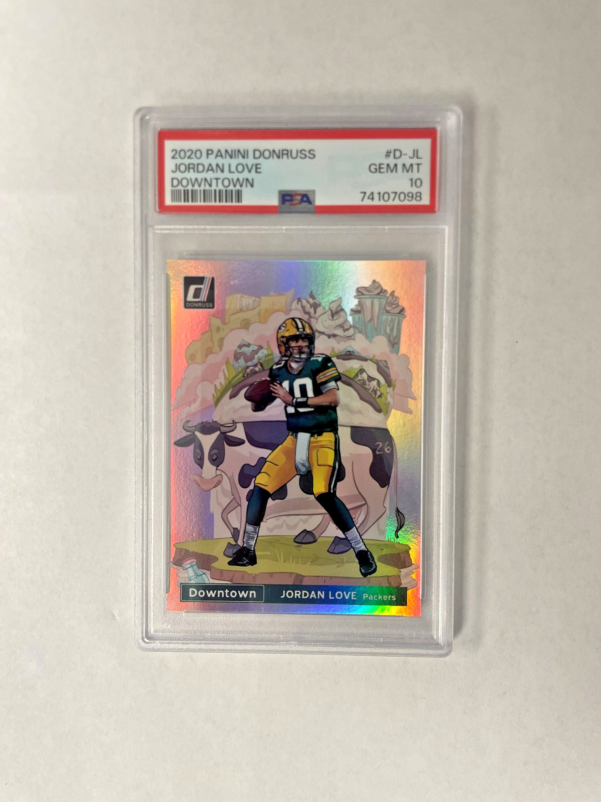 2020 Panini Donruss Jordan Love Downtown PSA10