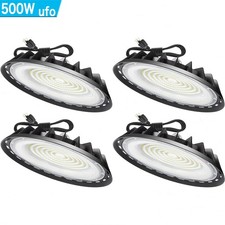 4Pack 500W UFO Led High Bay Light Industrial Commercial Warehouse Led Shop Light