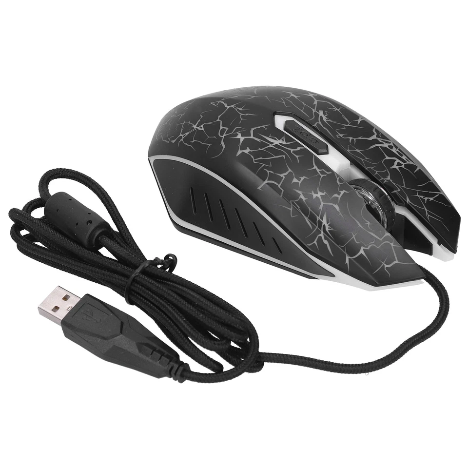 Mouse Wired Colorful Glowing Gaming Usb Ultra Accuracy Internet Computer A AM - Image 3 of 4