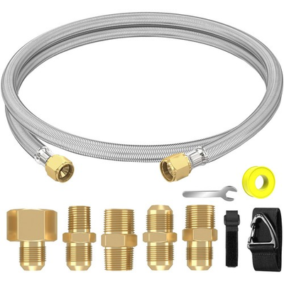 #ad #ad Upgraded 6 Feet High Pressure Propane Hose Extension Conversion Coupler Adapter $27.99