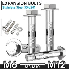 Masonry Wall Anchor Screw Heavy Duty Expansion Bolts Stainless Steel M6 M8-M12