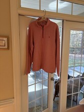 IZOD, Saltwater 1/4 Zip Pullover Classic Relaxed Long Sleeve Sweater XL