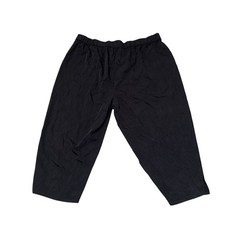 Eileen Fisher Slouchy Crop Pants Sandwashed Tencel Graphite elastic waist 2X NWT