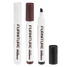 3pcs Furniture Markers Touch Up Furniture Repair Kit Black/Rusted Brown/White