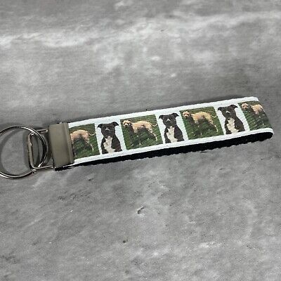 Keychain ID Holder Wallet - Pitbull - Leather Keychain ID Holder Wallet - Pitbull - Leather
