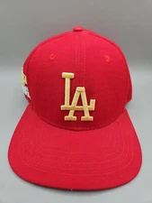 LOS ANGELES DODGERS 1981 WORLD SERIES SNAPBACK HAT Pro Standard Red 