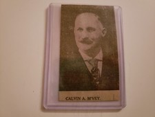 Cal McVey 1869 Cincinnati Red Stockings 1910 THEN AND NOW Courier PANEL RARE!