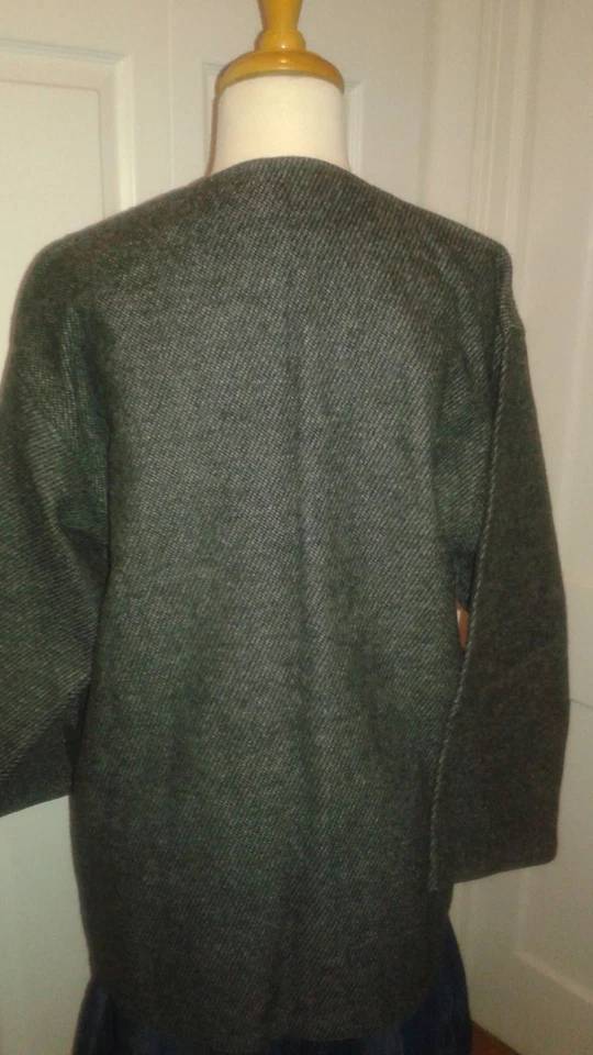 Abrigo de coche Finity de tweed para mujer negro y gris talla 12, brazos anchos. Excelente estado. Foto 3 de 4