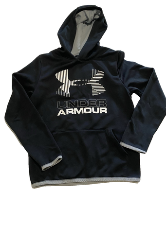 Under Armour Boys Sweatpants And Hoodie Set Size Youth Large 14-16 Black White - Picture 4 of 8