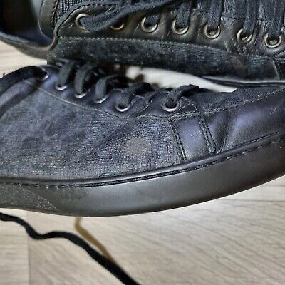 Gucci Shoes Ace Brooklyn Graphite GG Supreme Black Low Top Gucci Shoes Ace Brooklyn Graphite GG Supreme Black Low Top
