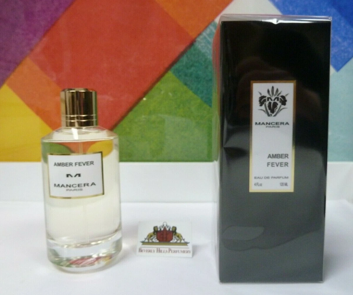 MANCERA AMBER FEVER EAU DE PARFUM SPRAY 4.0 OZ 120 ML NEW SEALED