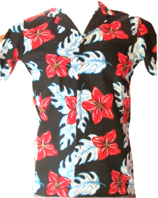 New Mens Magnum 357 Made n The USA Aloha Hawaiian Button Shirt Medium