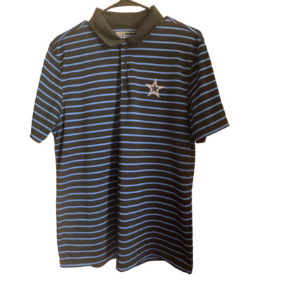 Whitaker Striped Polo Shirt Small fits Dallas Cowboys NFL