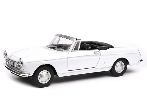 Peugeot 404 Cabriolet French Car Model White Diecast 1:34-1:39 Scale Welly - Picture 5 of 7