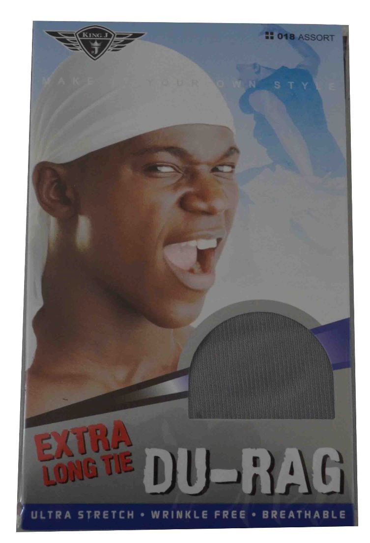 King J Pack Of 2 Durag Extra Long Breathable Fit All Head Sizes