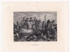 Engraving 19th Battle Waterloo Napoleon Bonaparte Belgium First Empire 1840