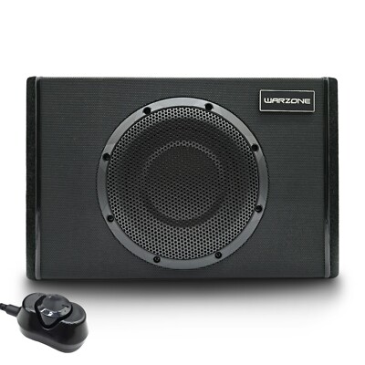 Warzone WZ8SUB 8'' 1000W Car Vented Subwoofer with Class-D Amplifier, w/Remote