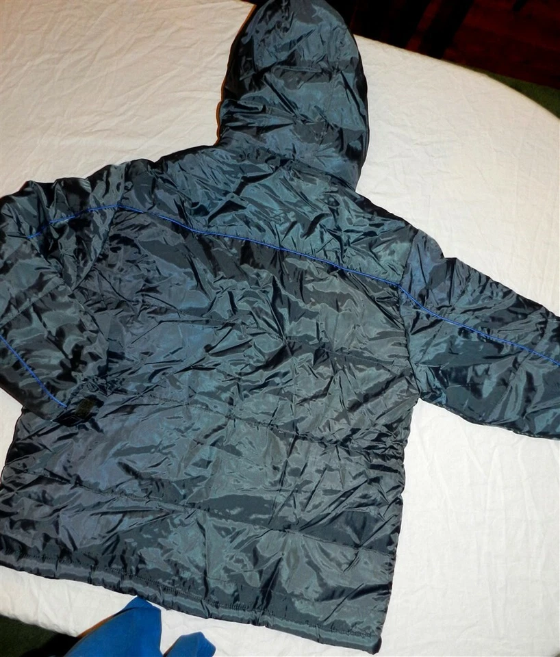 Abrigo Invierno Parka Con Capucha Gris Cruz Suiza Hombre Talla Grande Nuevo Foto 3 de 4