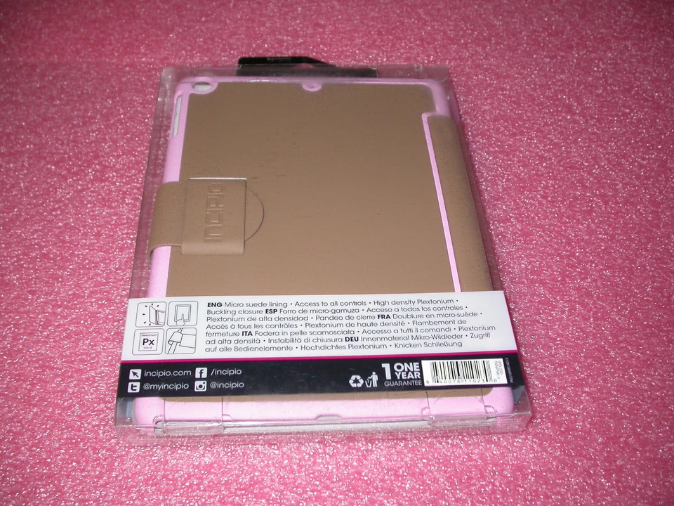 Incipio Lexington Protective Leather Cover for iPad Air (Tan/Pink) MSRP $39.99  - Image 3 of 4