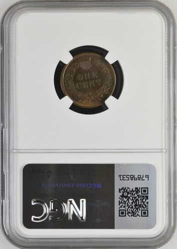 1886 Type 1 Proof Indian Head Cent Coin - NGC PF-65 Brown - Picture 2 of 2