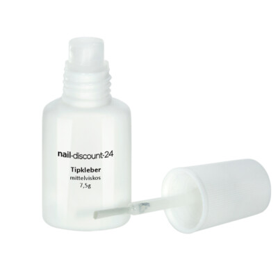 10x TIPKLEBER 7,5g Nagelkleber TIPS Glue Pinselflasche Modellage NAILS Nägel