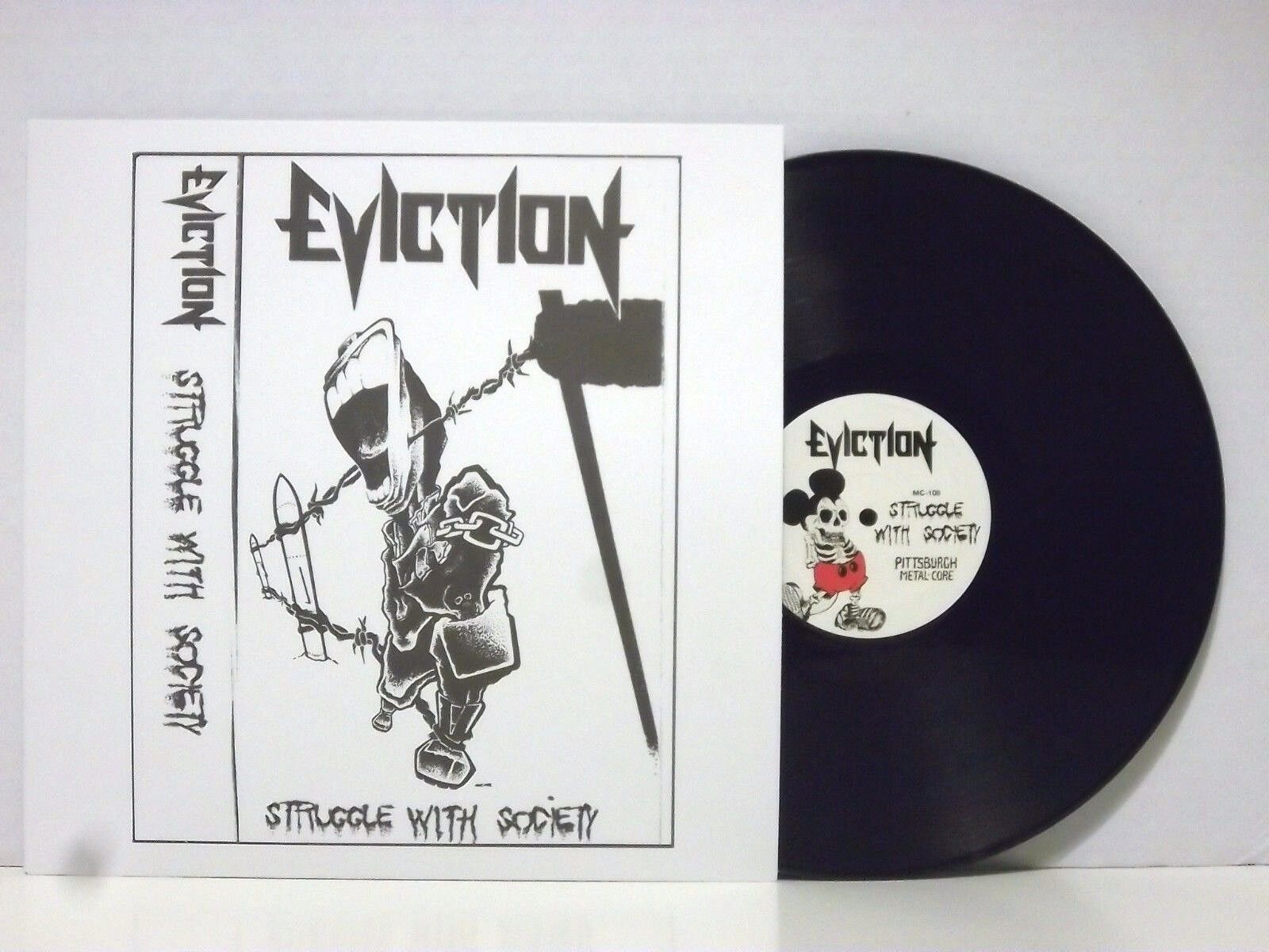 EVICTION STRUGGLE WITH SOCIETY LP 1987 PITTSBURGH THRASH METAL VINYL