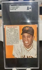 1952 WILLIE MAYS REDMAN TOBACCO NL-15 1ST YEAR Authenticated. Read! See Images!